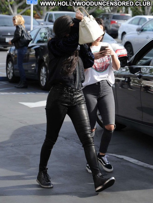 Kylie Jenner West Hollywood Leather Babe Beautiful Posing Hot