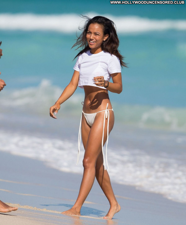 Karrueche Tran The Beach Babe Beach Bikini Celebrity Posing Hot