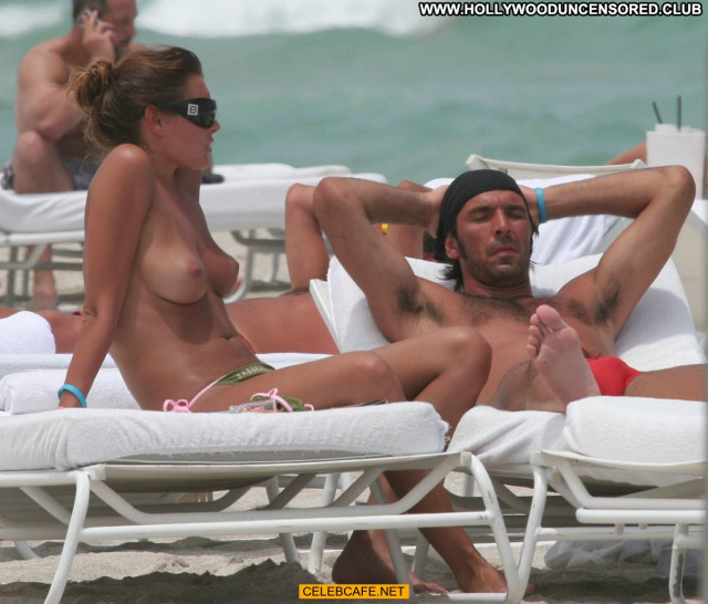 Alena Seredova Miami Beach Beach Babe Celebrity Beautiful Topless
