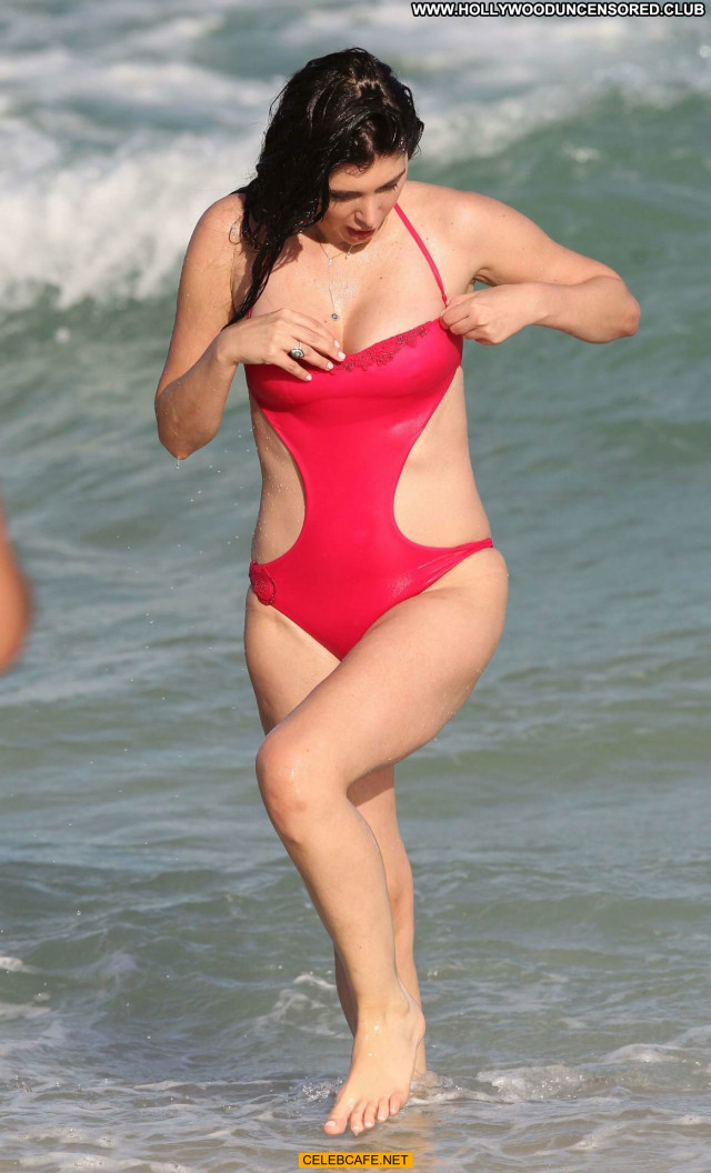 Brittny Gastineau Miami Beach Posing Hot Babe Beach Celebrity