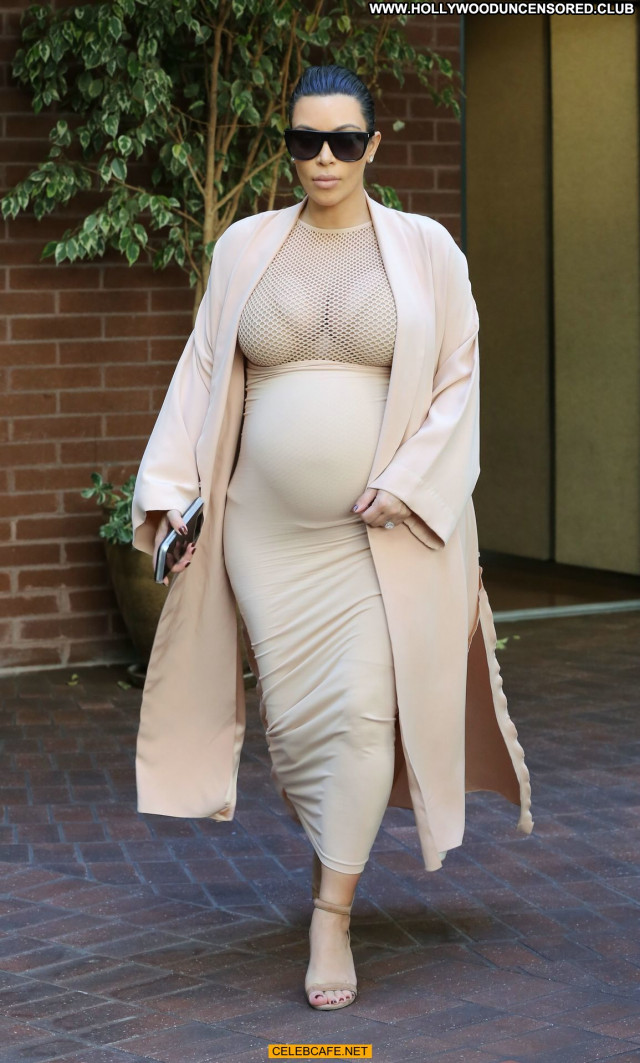 Kim Kardashian Beverly Hills Pregnant Babe Beautiful Posing Hot