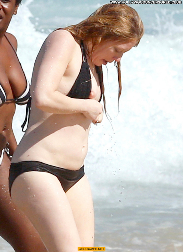 Natasha Lyonne No Source Celebrity Posing Hot Beach Nipple Slip