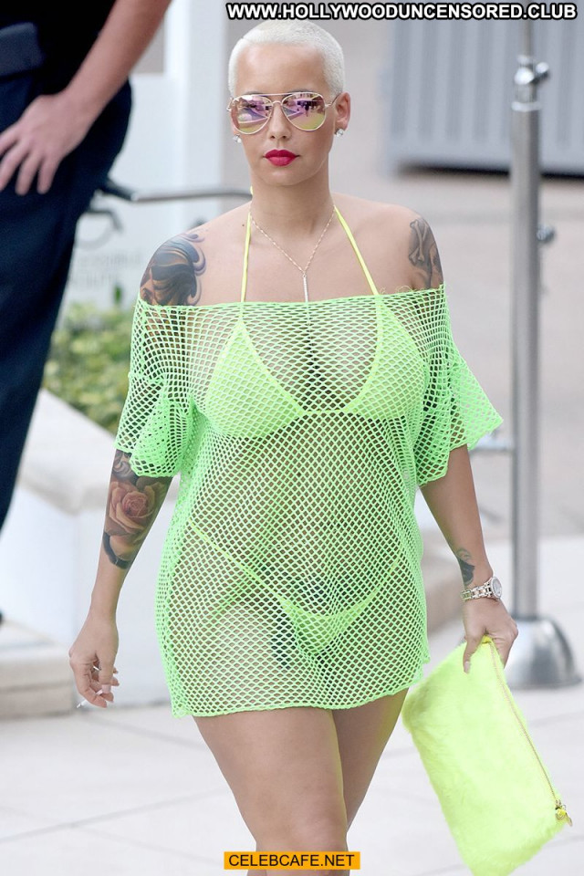 Amber Rose The Pool Pool Beautiful Celebrity Posing Hot See Through