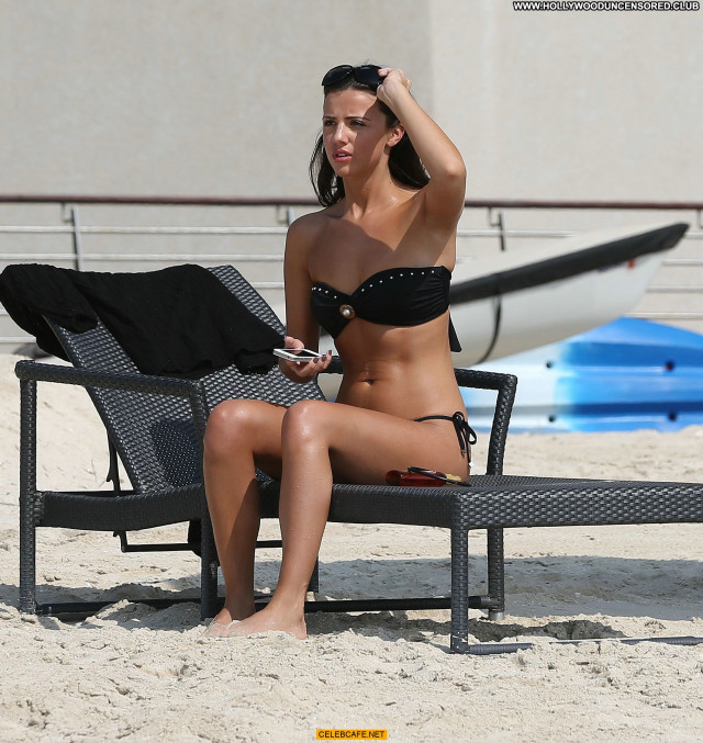 Lucy Mecklenburgh The Beach  Posing Hot Black Babe Bikini Celebrity