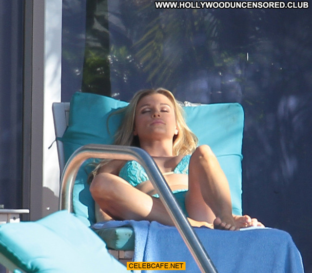 Joanna Krupa Miami Beach Beautiful Pool Bikini Posing Hot Babe Beach