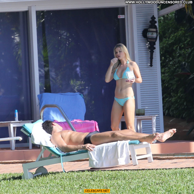 Joanna Krupa Miami Beach Pool Beautiful Posing Hot Beach Bikini
