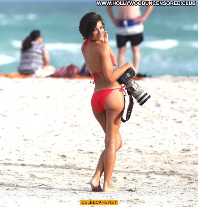 Logan Fazio Miami Beach Beach Celebrity Posing Hot Beautiful Bikini
