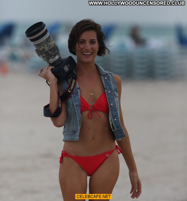 Logan Fazio Miami Beach Babe Beach Posing Hot Bikini Celebrity