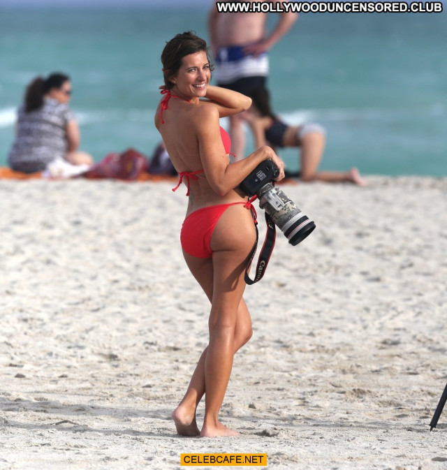 Logan Fazio Miami Beach Celebrity Posing Hot Bikini Beautiful Beach