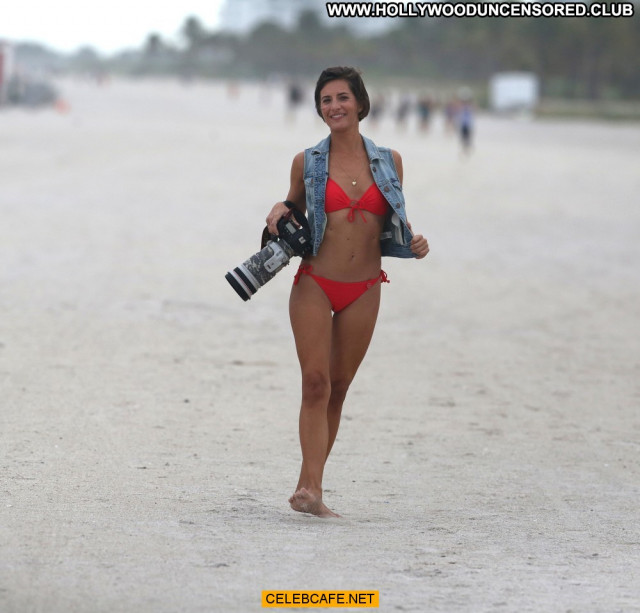 Logan Fazio Miami Beach Bikini Posing Hot Babe Celebrity Beach
