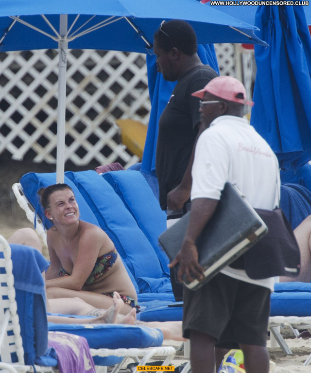 Coleen Rooney The Beach  Posing Hot Bar Barbados Babe Beautiful