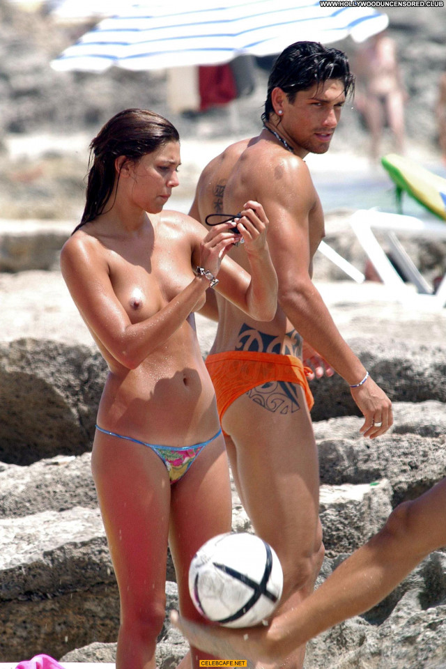 Belen Rodriguez The Beach Topless Posing Hot Spain Spa Beach Toples