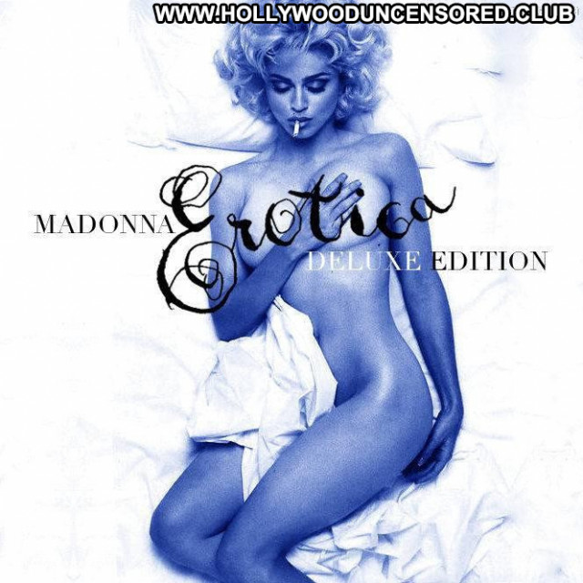 Madonna No Source Singer Celebrity Posing Hot Babe Erotic Nude Bed