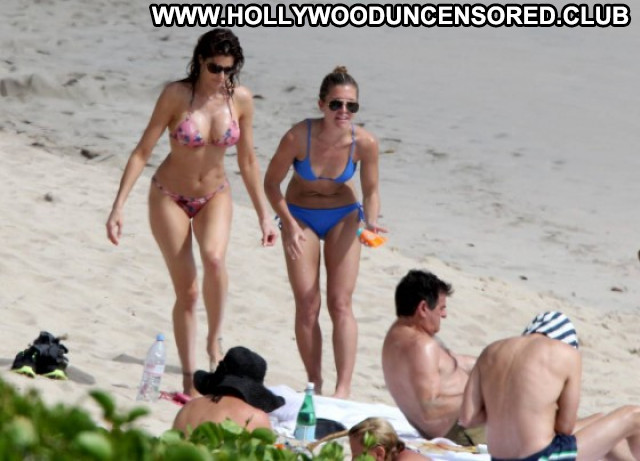 Stephanie Seymour St Barts Paparazzi Babe Celebrity Bikini Posing Hot