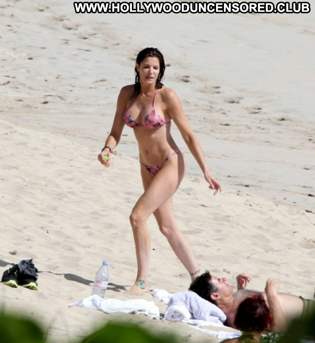 Stephanie Seymour St Barts  Bikini Paparazzi Celebrity Babe Bar