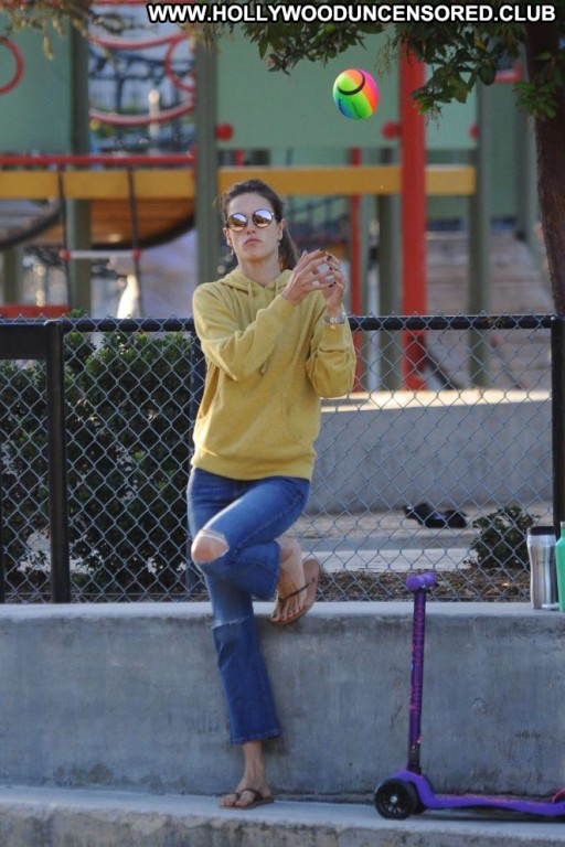 Alessandra Ambrosio Straight Angel Beautiful Babe Celebrity Posing Hot Los Angeles Paparazzi
