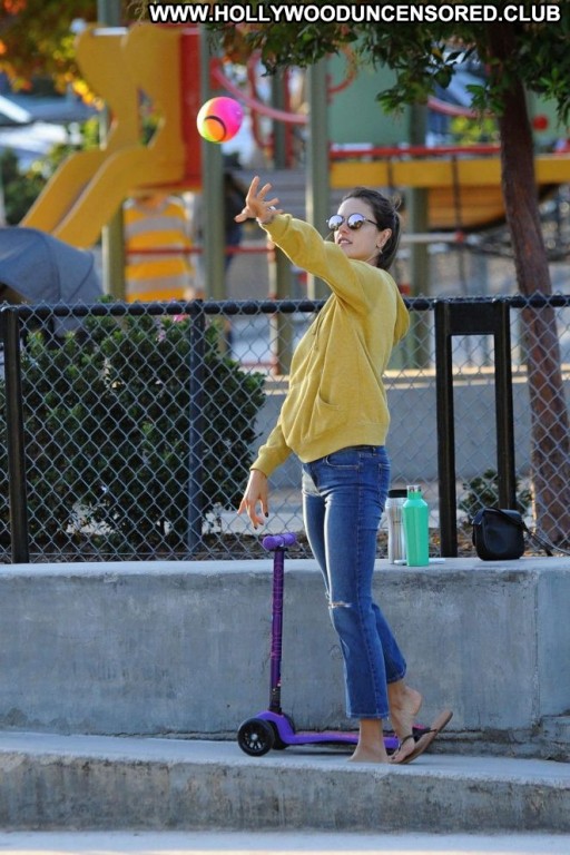 Alessandra Ambrosio Straight Angel Beautiful Babe Celebrity Posing Hot Los Angeles Paparazzi