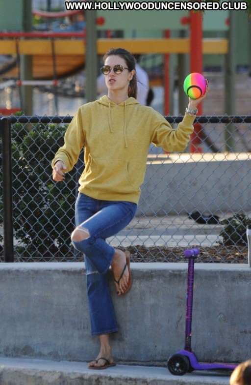 Alessandra Ambrosio Straight Angel Beautiful Babe Celebrity Posing Hot Los Angeles Paparazzi