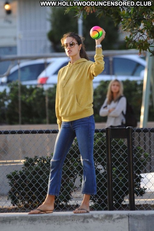 Alessandra Ambrosio Straight Angel Beautiful Babe Celebrity Posing Hot Los Angeles Paparazzi