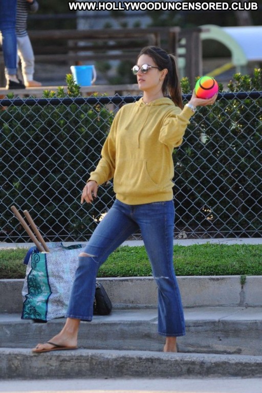 Alessandra Ambrosio Straight Angel Beautiful Babe Celebrity Posing Hot Los Angeles Paparazzi