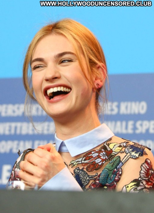 Lily James International Beautiful Paparazzi Straight Babe Celebrity Posing Hot