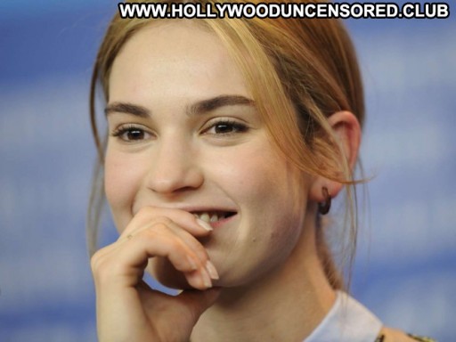 Lily James International Beautiful Paparazzi Straight Babe Celebrity Posing Hot