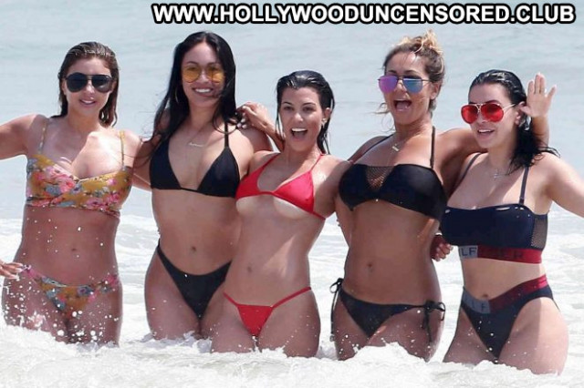 Kourtney Kardashian The Beach Posing Hot Beautiful Paparazzi Beach