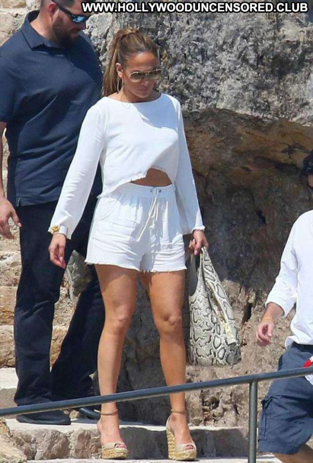 Jennifer Lopez No Source Paparazzi Swimsuit Yacht Beautiful France