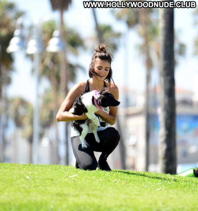 Nina Dobrev Los Angeles Celebrity Beautiful Park Posing Hot Angel