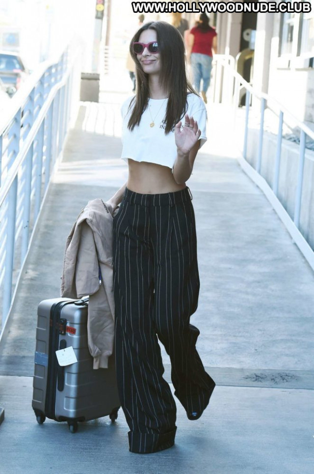 Emily Ratajkowski Lax Airport Babe Celebrity Los Angeles Angel