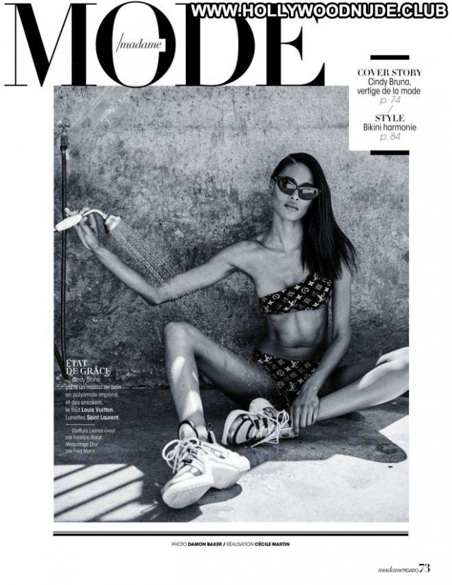 Cindy Bruna Madame Figaro Magazine Celebrity Paparazzi Posing Hot