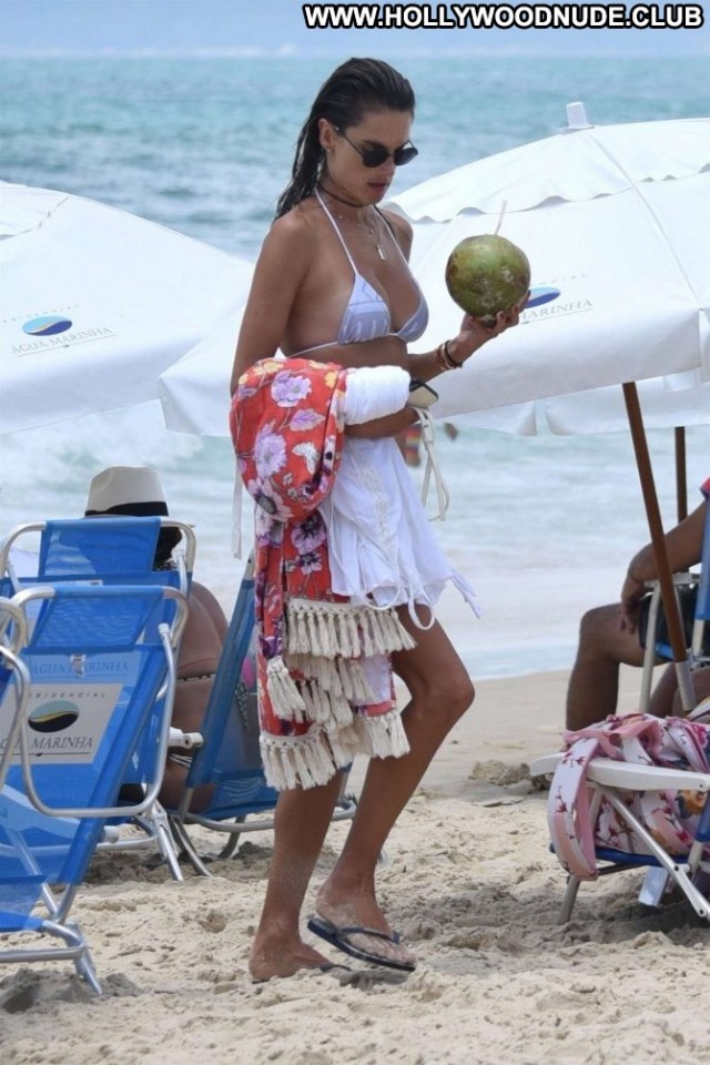 Alessandra Ambrosio The Beach Babe Beach Paparazzi Brazil Posing Hot