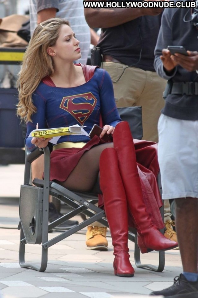 Melissa Benoist No Source Paparazzi Posing Hot Babe Celebrity