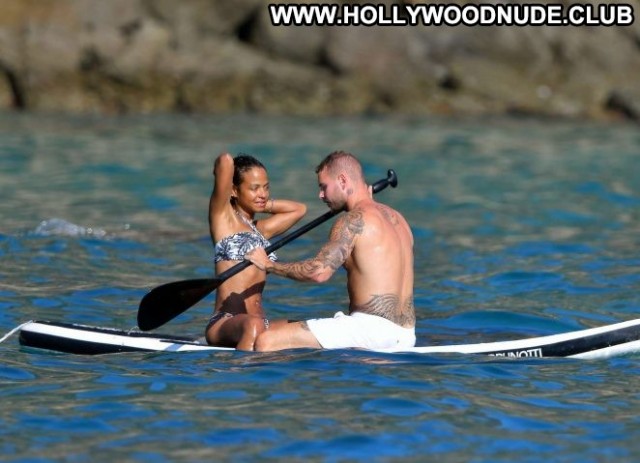 Christina Milian No Source Beautiful Posing Hot Babe Bikini Boat
