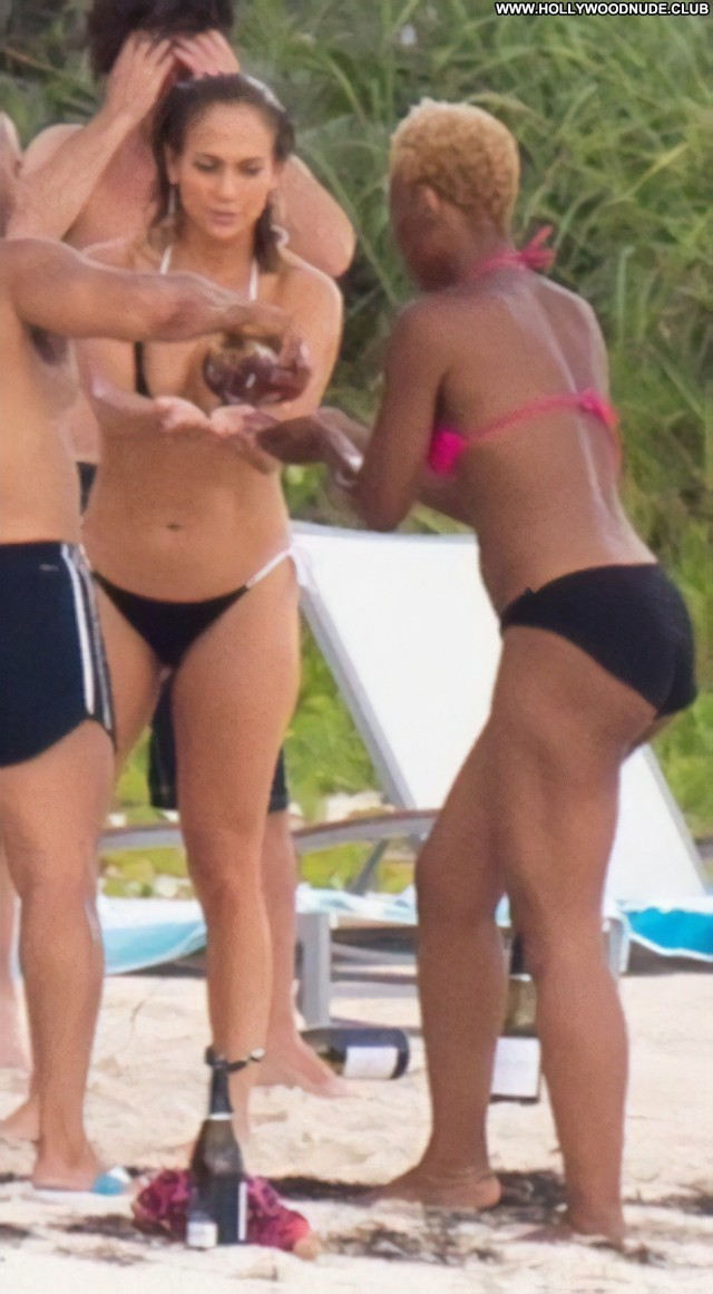 Jennifer Lopez The Beach Bahamas Singer Celebrity Beautiful Bikini