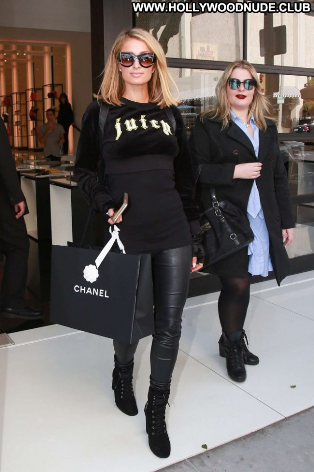 Paris Hilto Beverly Hills Celebrity Shopping Posing Hot Paparazzi