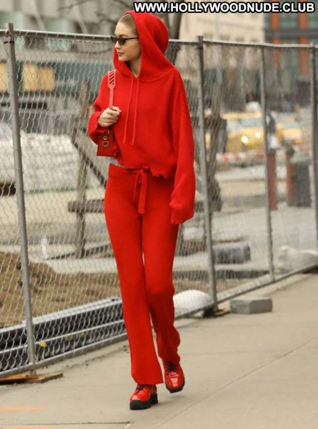 Gigi Hadid New York Celebrity Babe New York Posing Hot Beautiful