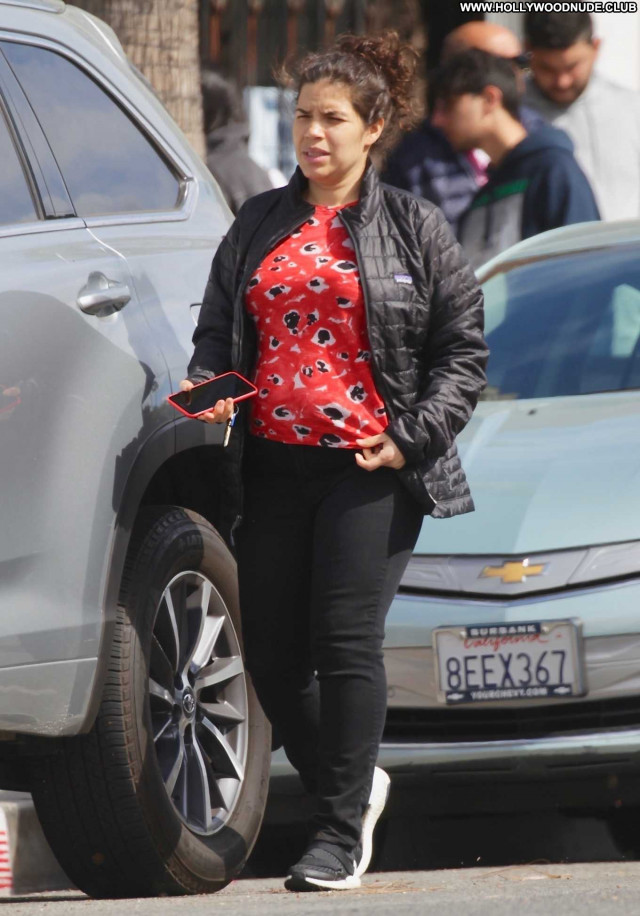 America Ferrera Studio City Babe Celebrity Posing Hot Paparazzi