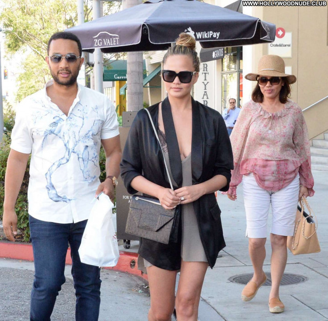 Chrissy Teigen Beverly Hills  Babe Celebrity Beautiful Posing Hot