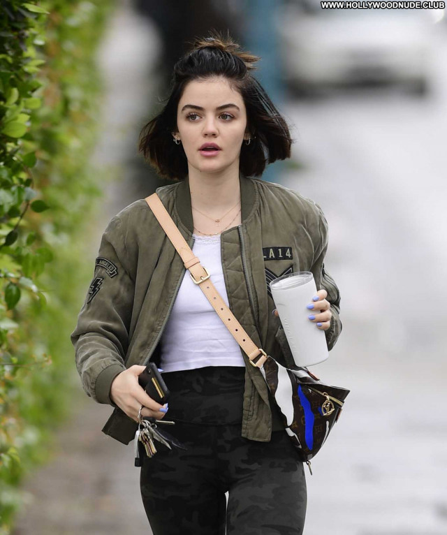 Lucy Hale Los Angeles Posing Hot Babe Beautiful Celebrity Paparazzi