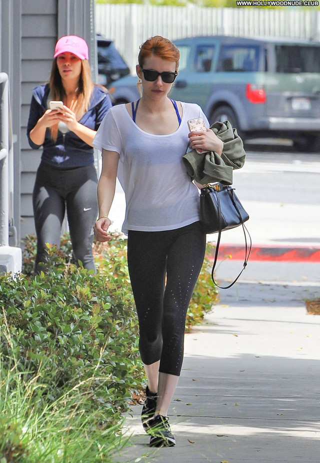 Emma Roberts Beverly Hills Celebrity Posing Hot Shopping Paparazzi